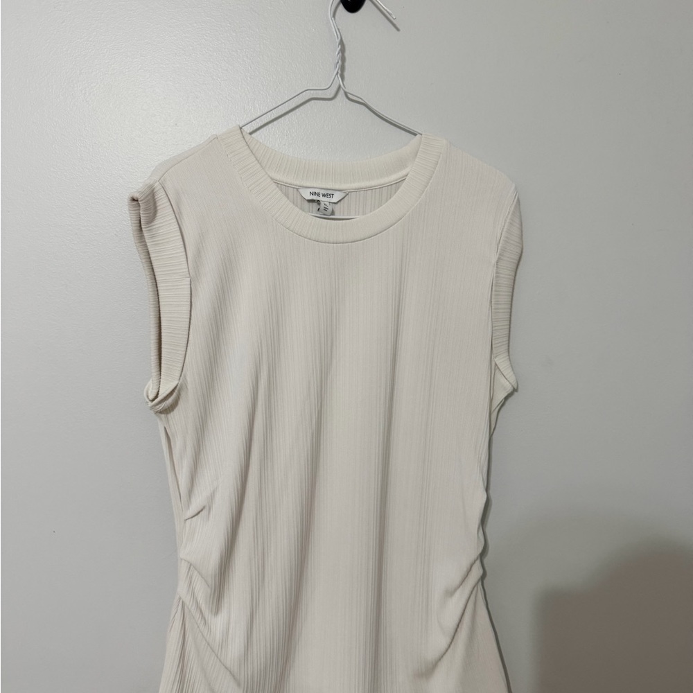 Nine West Ivory Sleeveless Top